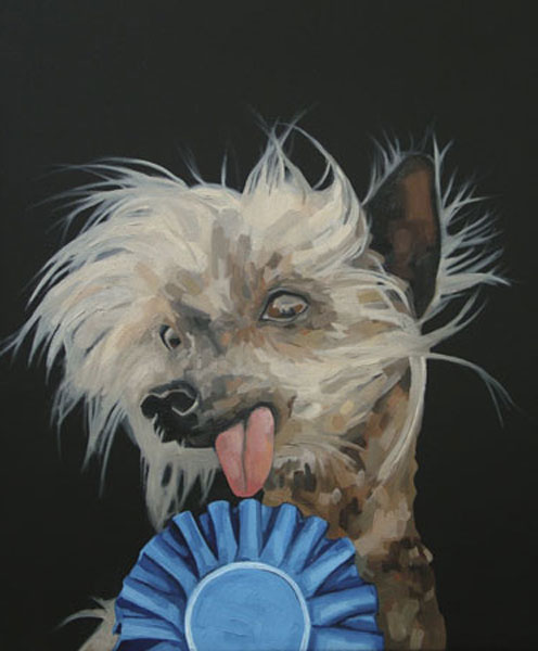  Fiona Chambers, Ugliest Dog (detail), 2009, oil on canvas; courtesy of the artist / RHA